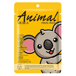 8Pcs Animal Moisturizing Face Mask Improve Roughness & Dryness Skin Care Smoothing Facial Collagen Hyaluronic Acid Sheet Masks