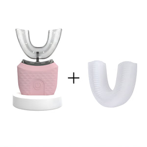 Electric U-Shaped Pink Toothbrush