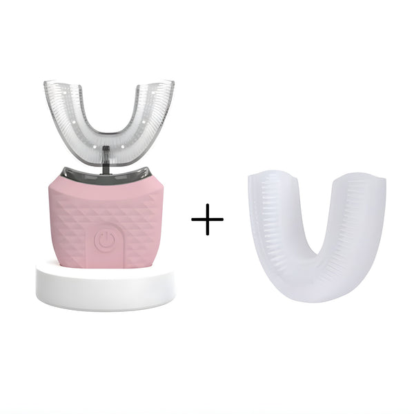 Electric U-Shaped Pink Toothbrush