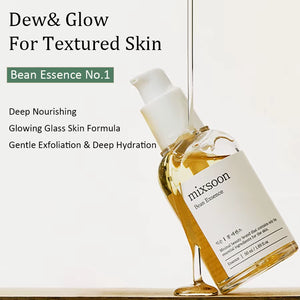 Revitalize Your Skin with Mixsoon Bean Essence - Exfoliating, Moisturizing & Deep Hydrating Korean Face Serum with Hyaluronic Acid