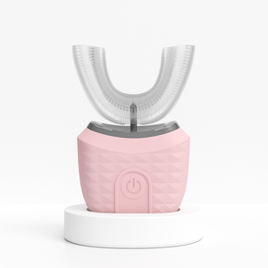 Electric U-Shaped Pink Toothbrush