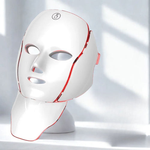7-Color LED Face & Neck Mask | Anti-Aging Light Therapy Device