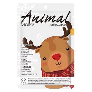 8Pcs Animal Moisturizing Face Mask Improve Roughness & Dryness Skin Care Smoothing Facial Collagen Hyaluronic Acid Sheet Masks