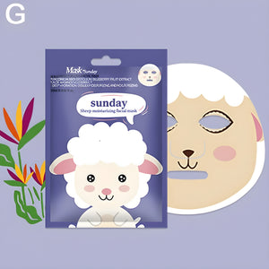 1/7 Day Facial Mask Pack, Cartoon Edition