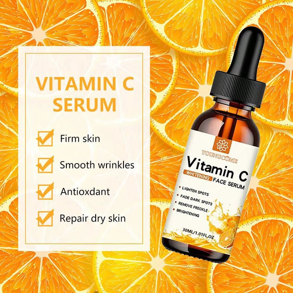 Revitalize Your Skin with Vitamin C Facial Essence - Moisturizing, Dark Spot Remover, and Anti-Aging Serum with Hyaluronic Acid - 30ml
